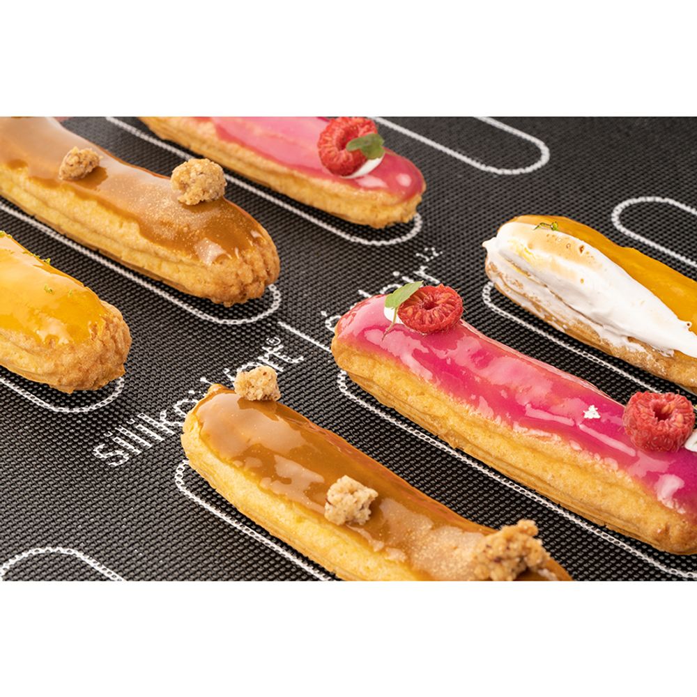 Silikomart Коврик для выпечки Eclair &amp; Choux 30 х 40 см двусторонний силиконовый