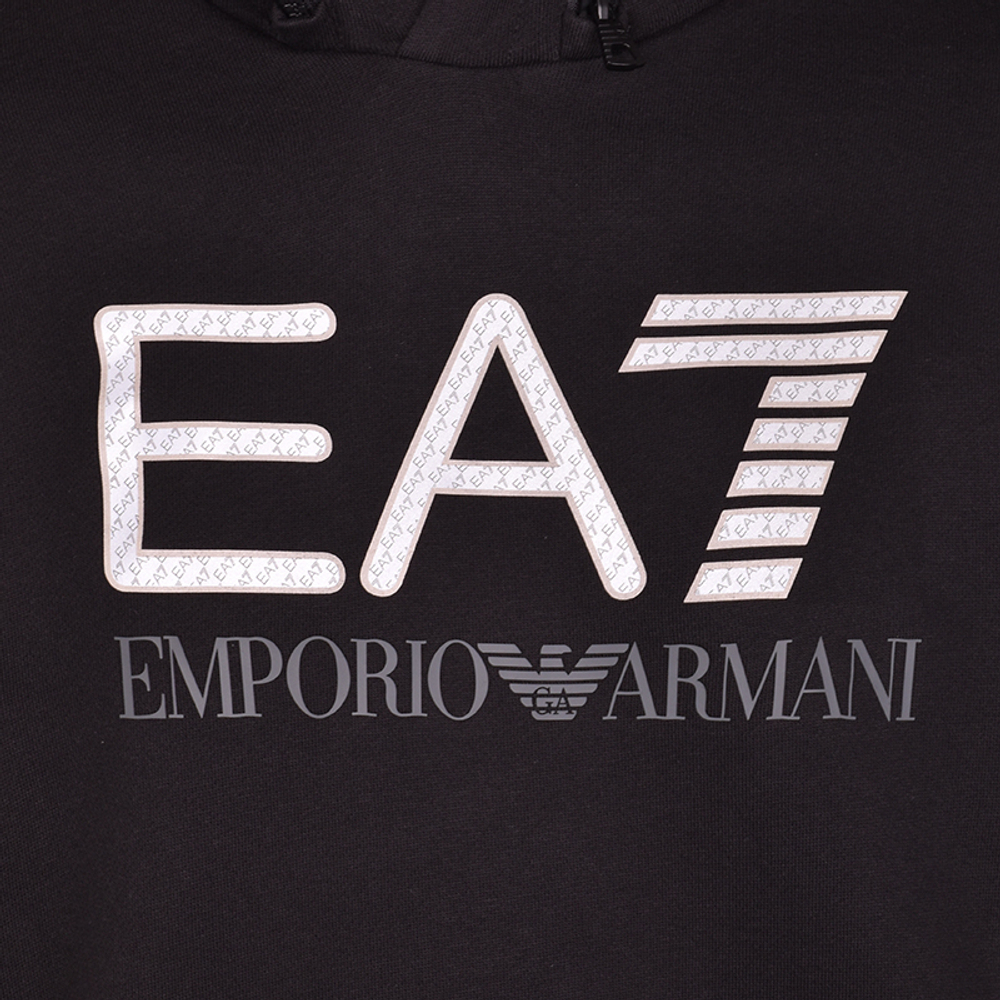 Мужская теннисная кофта EA7 Man Jersey Sweatshirt - black