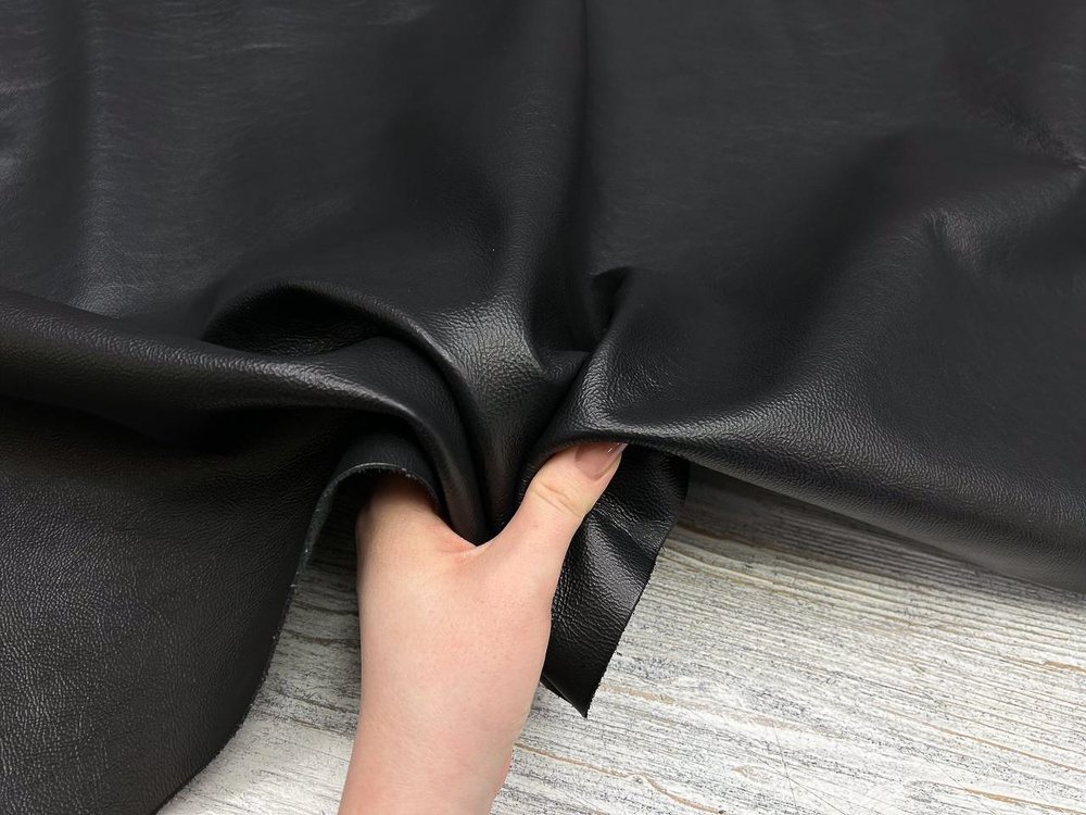 Натуральная кожа из Италии в Prima Pelle Tibra Nero (1,3-1,5 мм)