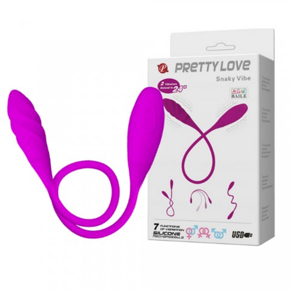 Двусторонний вибратор Pretty love (7 режимов вибрации)