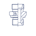 Штуцер FB DL35 BSP 1" (корпус)