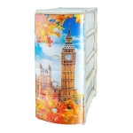 Комод № 4"Лондон/Париж» 4 секционный 304 (Эльфпласт)