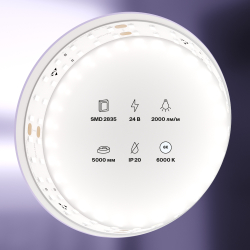 Светодиодная лента Maytoni Led Strip 24В 2835 20Вт/м 6000K 5м IP20 20030