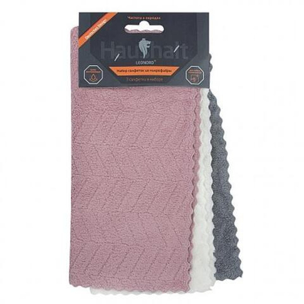 Leonord Набор салфеток из микрофибры 30*30см (3шт)