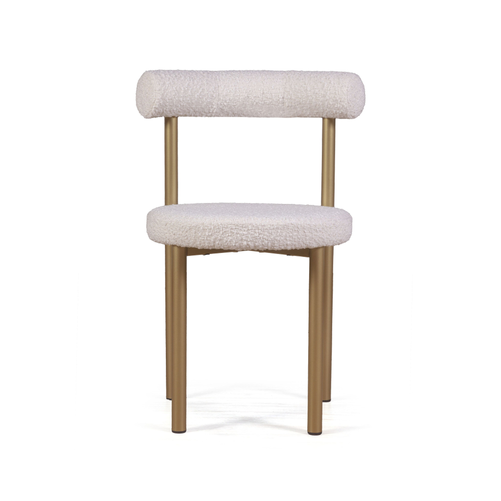 Стул Biggi, букле Turin ivory / опоры золото