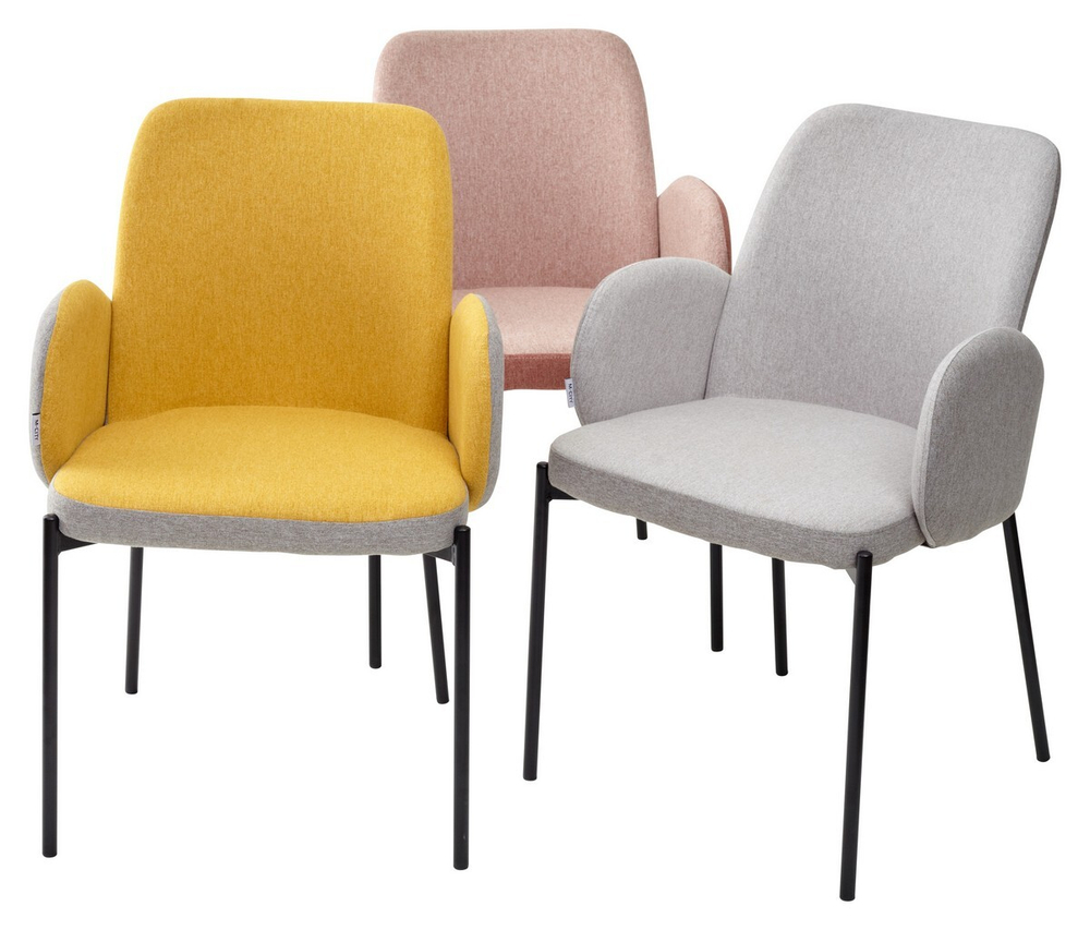 Стул NIKKI VF109 розовый / VF110 брусничный М-City