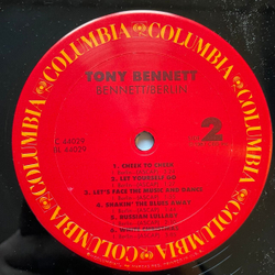 Винтажная виниловая пластинка LP Tony Bennett, Bennett Berlin (США 1987)