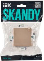 SKANDY Заглушка с суппортом SK-C01Sa песочный IEK