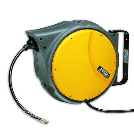 Катушка для воздуха с самоубирающимся шлангом, диаметр 8 мм., 16 метров, 15 бар, ZECA (Италия)
