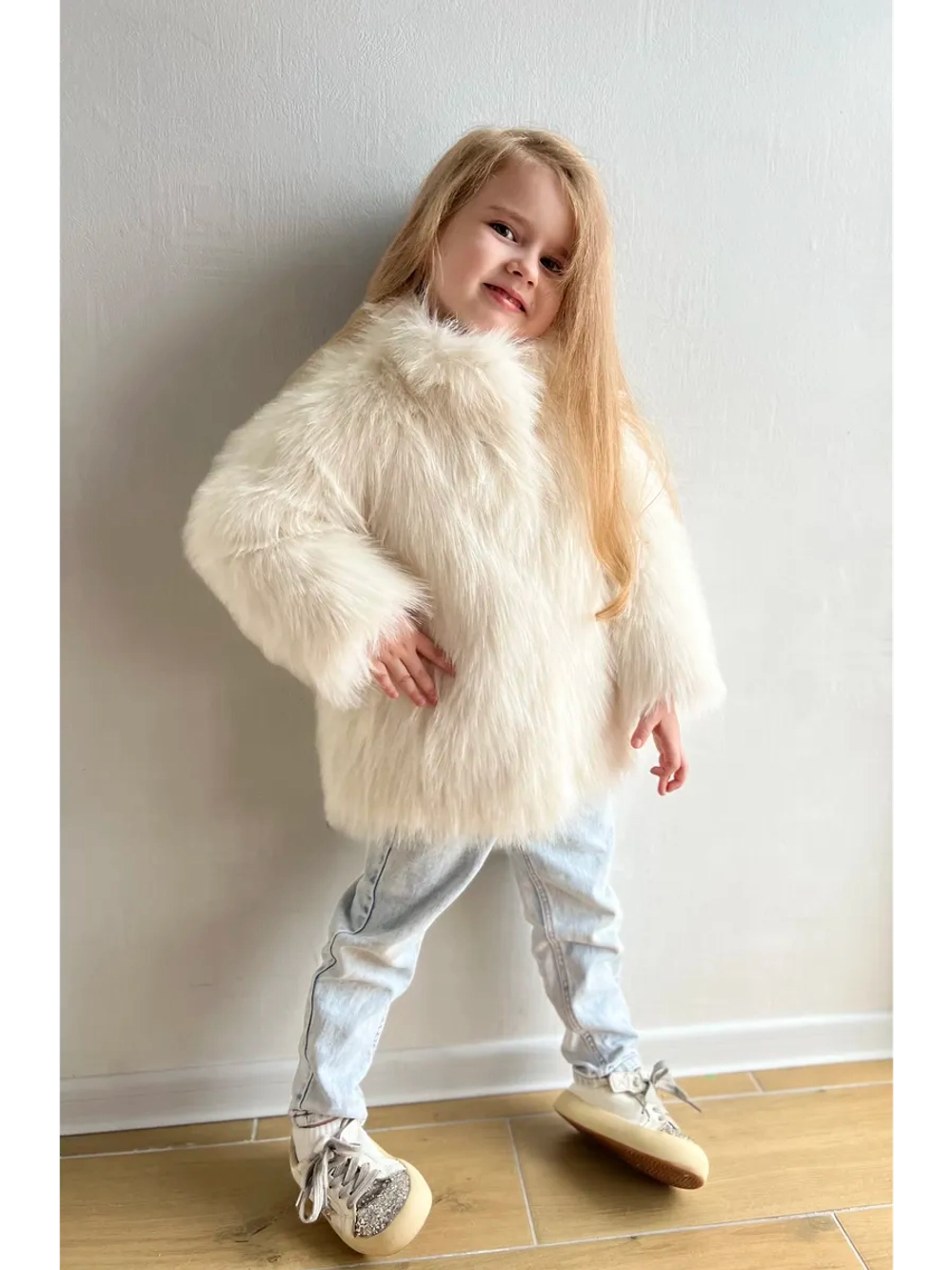 Шуба искусственная демисезонная