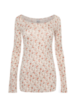 Лонгслив с декольте TEA ROSE