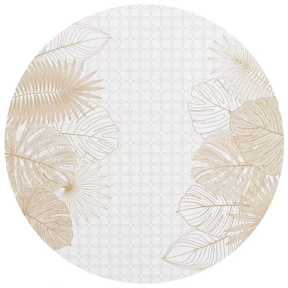 Салфетка сервировочная круглая 36 см Голден (комплект 10 шт)