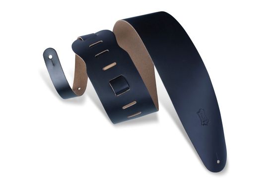 M4-BLK Classics Series Ремень для гитары, кожаный, черный, Levy's