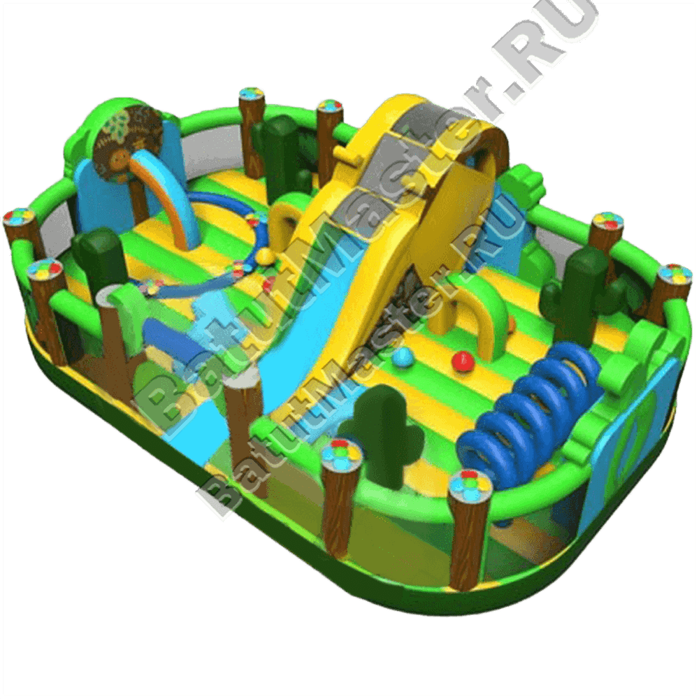 Коммерческий надувной батут "Водопад в джунглях"