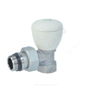 Клапан ручной регулировки Ду 15 Ру16 ВР угловой штуцер с герметичной прокладкой R5TG Giacomini R5X033