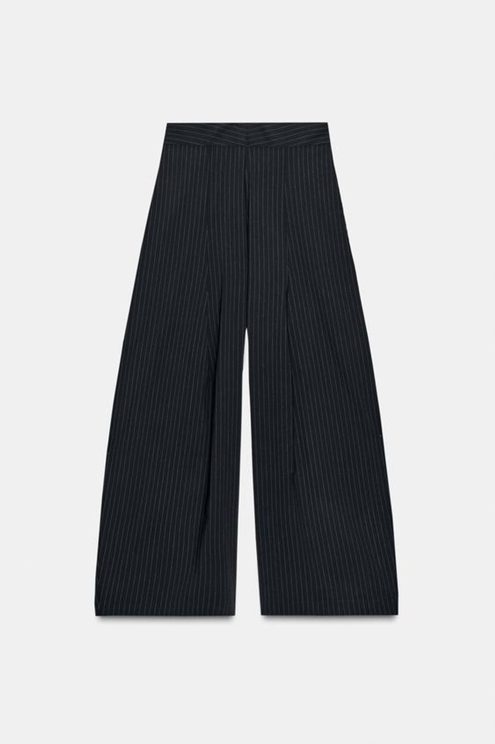 ZARA БРЮКИ WIDE LEG С ЗАЩИПАМИ — ZW COLLECTION, ПОЛОСКИ