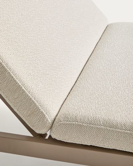 Шезлонг Kionia из алюминия цвета таупе