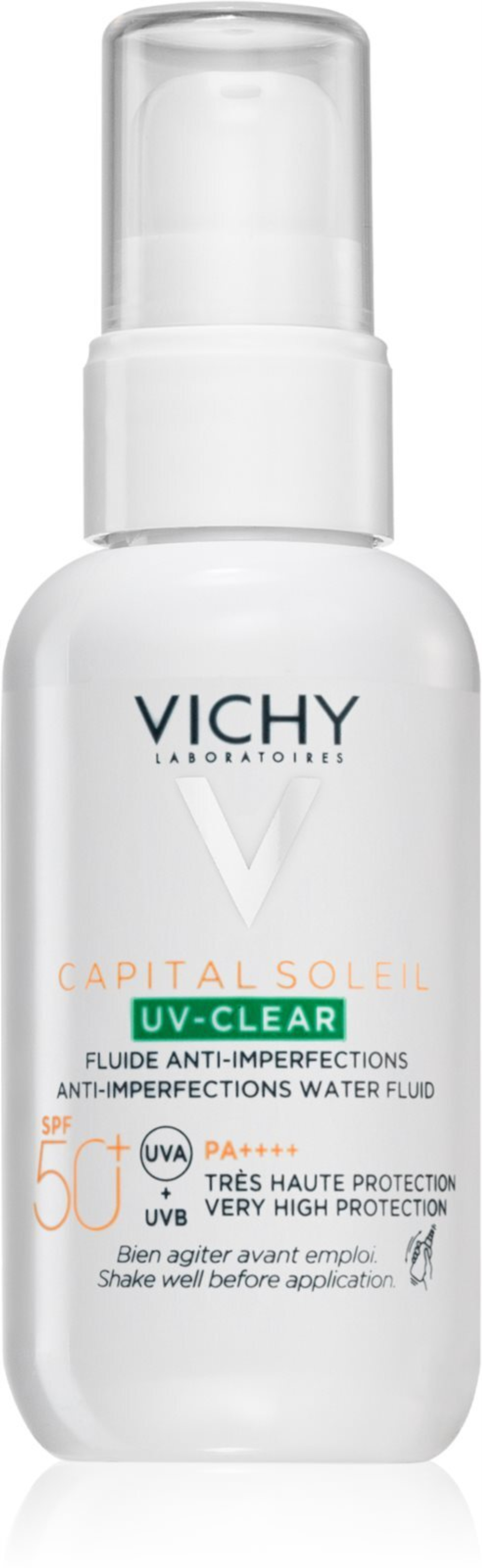Vichy Capital Soleil UV- Clear - уход против морщин для жирной кожи, склонной к акне /  SPF 50+ 40  ml  / GTIN 3337875837149