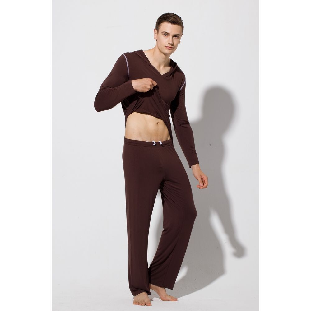 Мужской комплект белья  домашний коричневый SuperBody Brown Homesuit