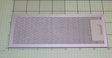 Жировой алюминиевый фильтр для вытяжки Hansa (Ханса) 130*345мм