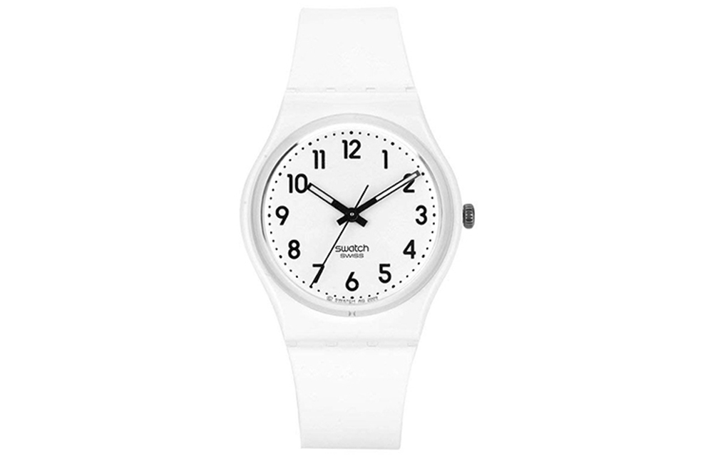SWATCH Unisex 34mm White Watch GW151O