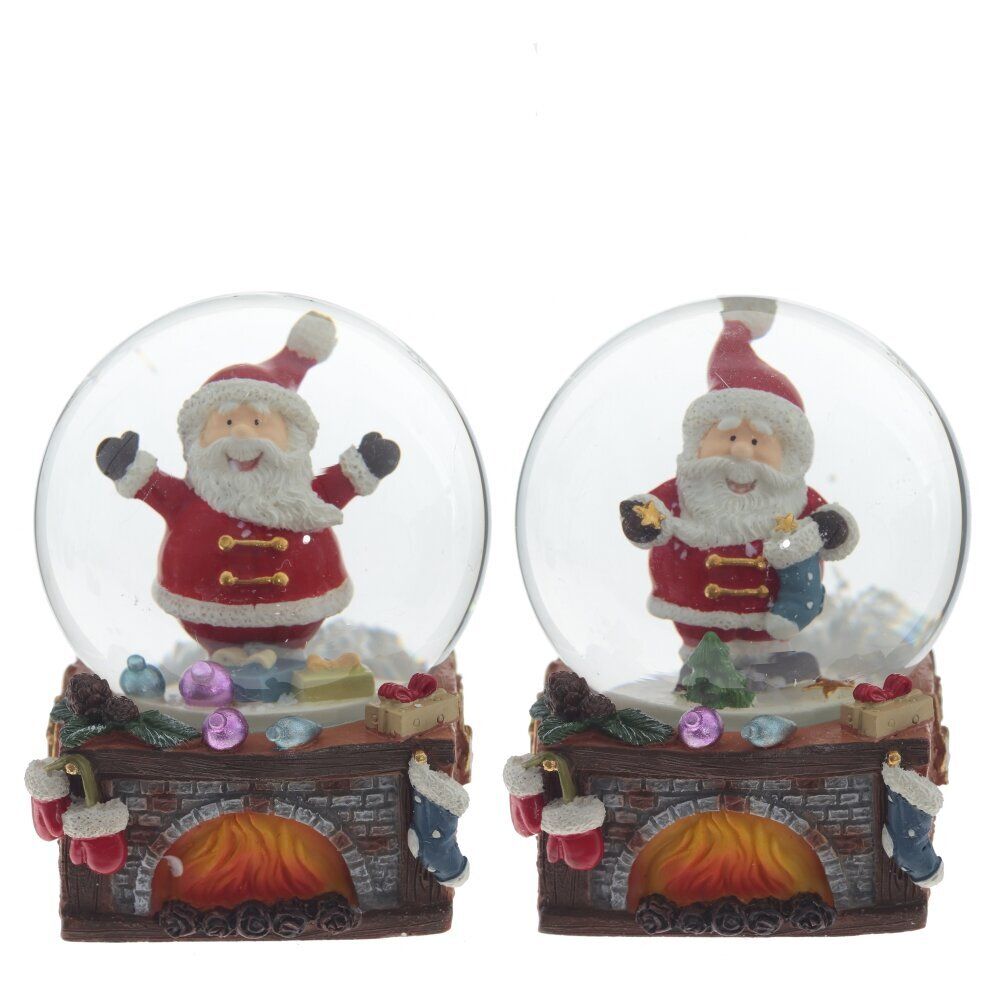 GAEM Фигурка декор в стекл шаре "Дед Мороз", D6 см, L6 W6 H8 см, 2в.