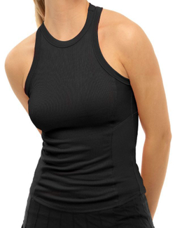 Женский топ теннисный Lucky in Love Core One Love Rib Tank - черный