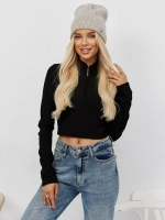 Шапка бини вязаная двойная без отворота