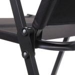 Кресло складное с подлокотниками до 100 кг DC-6009, 54*50*78 см, цвет: чёрный-чёрный, ТуристМастер