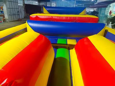 Надувная полоса препятствий «Веселые старты», без горки