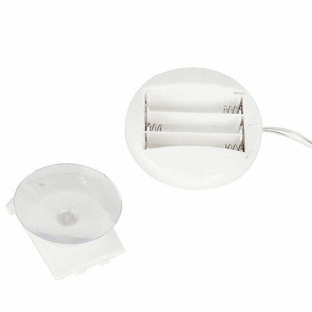 Световая фигура на присоске ЗОЛОТАЯ СКАЗКА "Ёлочка", 10 LED, на батарейках, зеленая, 591275