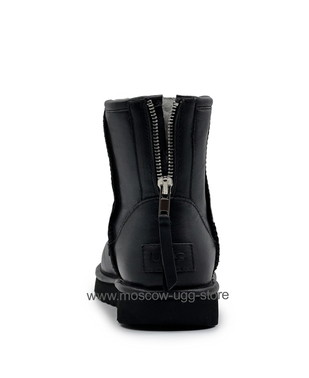 CLASSIC MINI ZIP LEATHER-black