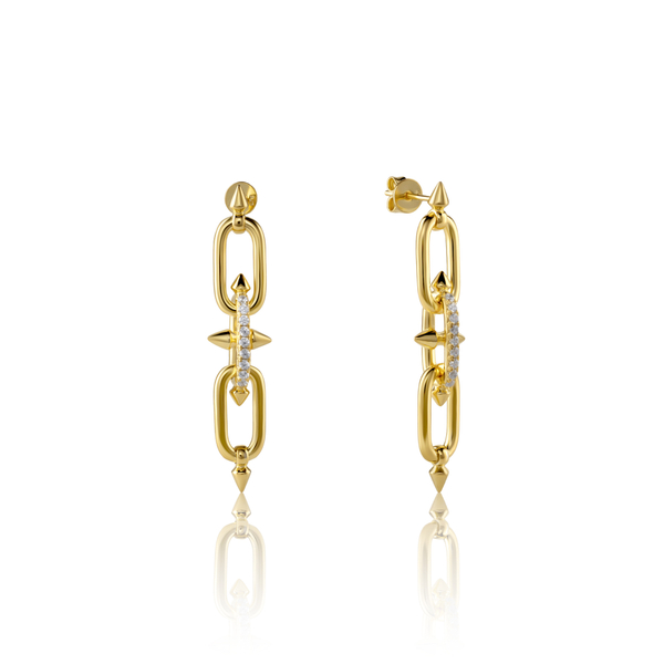 Серьги звенья