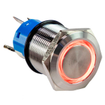 Кнопка нержавеющая OFF-ON с фиксацией (Ф19мм красная подсветка) AAA Worldwide Enterprises LTD (A9C1R12VZS)