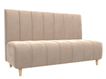 Диван кухонный прямой Ральф, Бежевый, Велюр, 104132