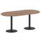 First Стол овальный KSPRG-3 Дуб Табак/Металл Антрацит 1800*900*750