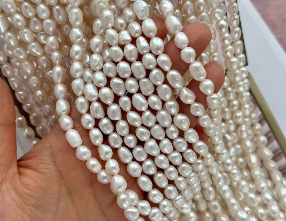 Жемчуг барочный 7мм, 5А
