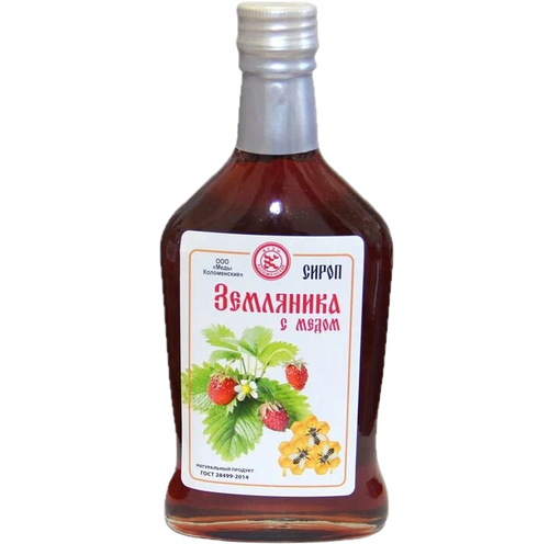 СИРОП “ЗЕМЛЯНИКА С МЁДОМ”, 250 мл.