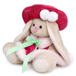 Зайка Ми в юбке и малиновом берете (малыш) 15см.