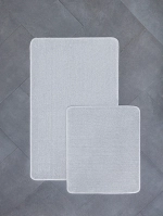 Комплект ковриков для ванной и туалета My Crystal 60*100 и 50*60 Модерн классик,светло-серый