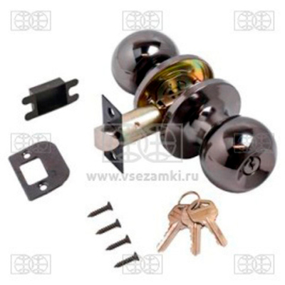 Ручка СТАНДАРТ 607 ET BN шарик черный никель с кл.