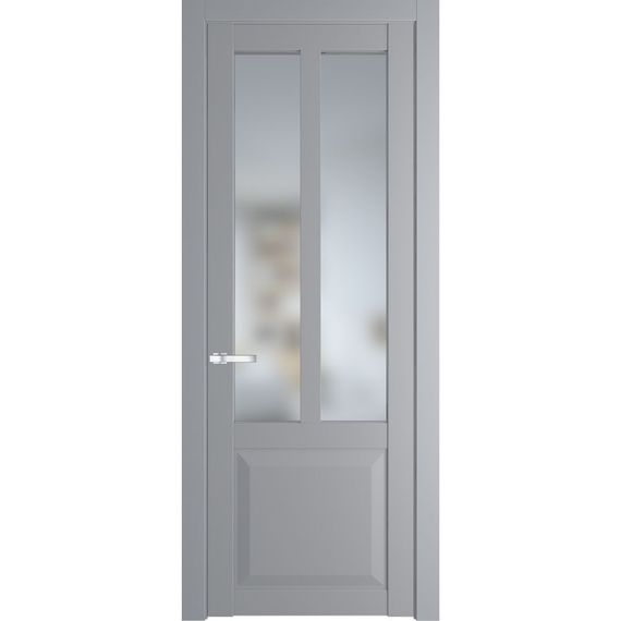Межкомнатная дверь эмаль Profil Doors 1.8.2PD смоки остеклённая
