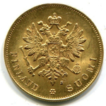 10 марок 1882 года. Золото