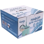 Набор для уборки «Селфи Идеальная уборка»(ведро с отжимом, швабра, две насадки) в цветной коробке