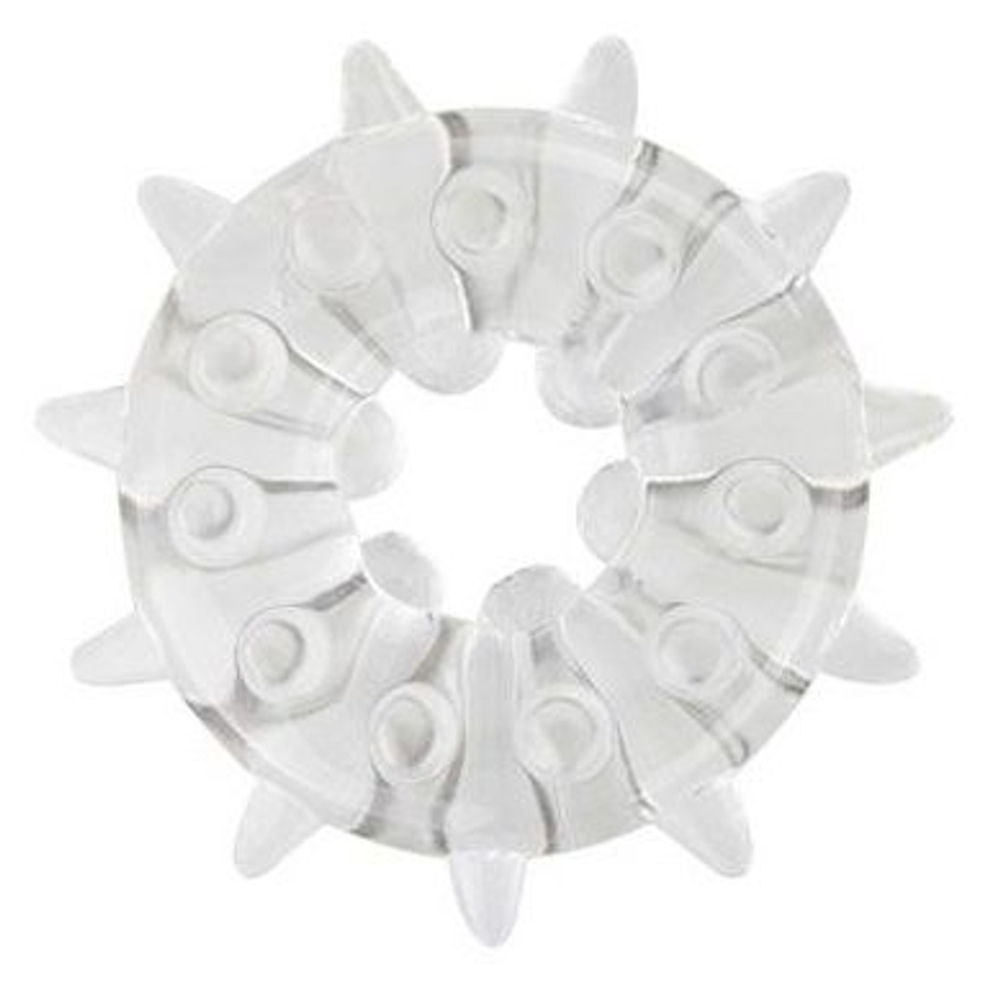 Прозрачное кольцо на пенис Heavy Cock Ring Stimulator (Цвет: прозрачный)