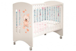 Кроватка Софи "Мишка Бэйби" слон. кость (3 пол.лож., съем. огр., 2 съем. стойк, 4 кол.)