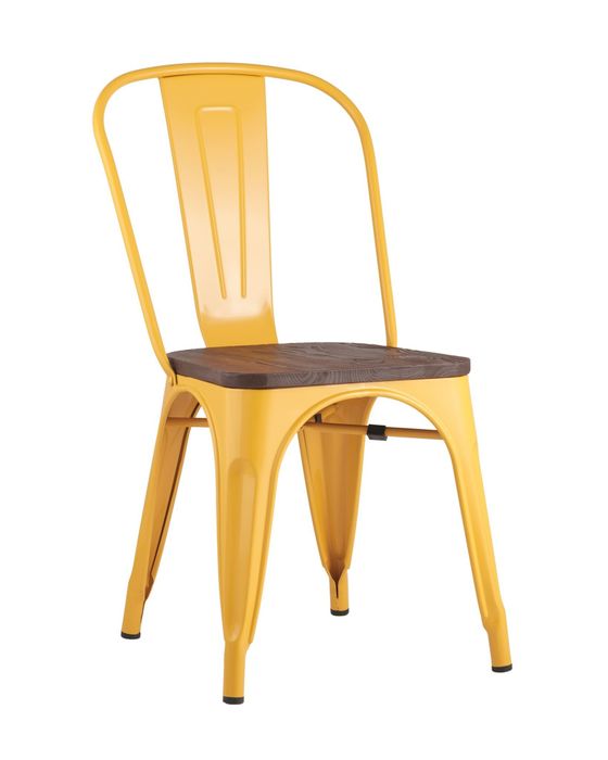 Стул TOLIX WOOD желтый Stool Group