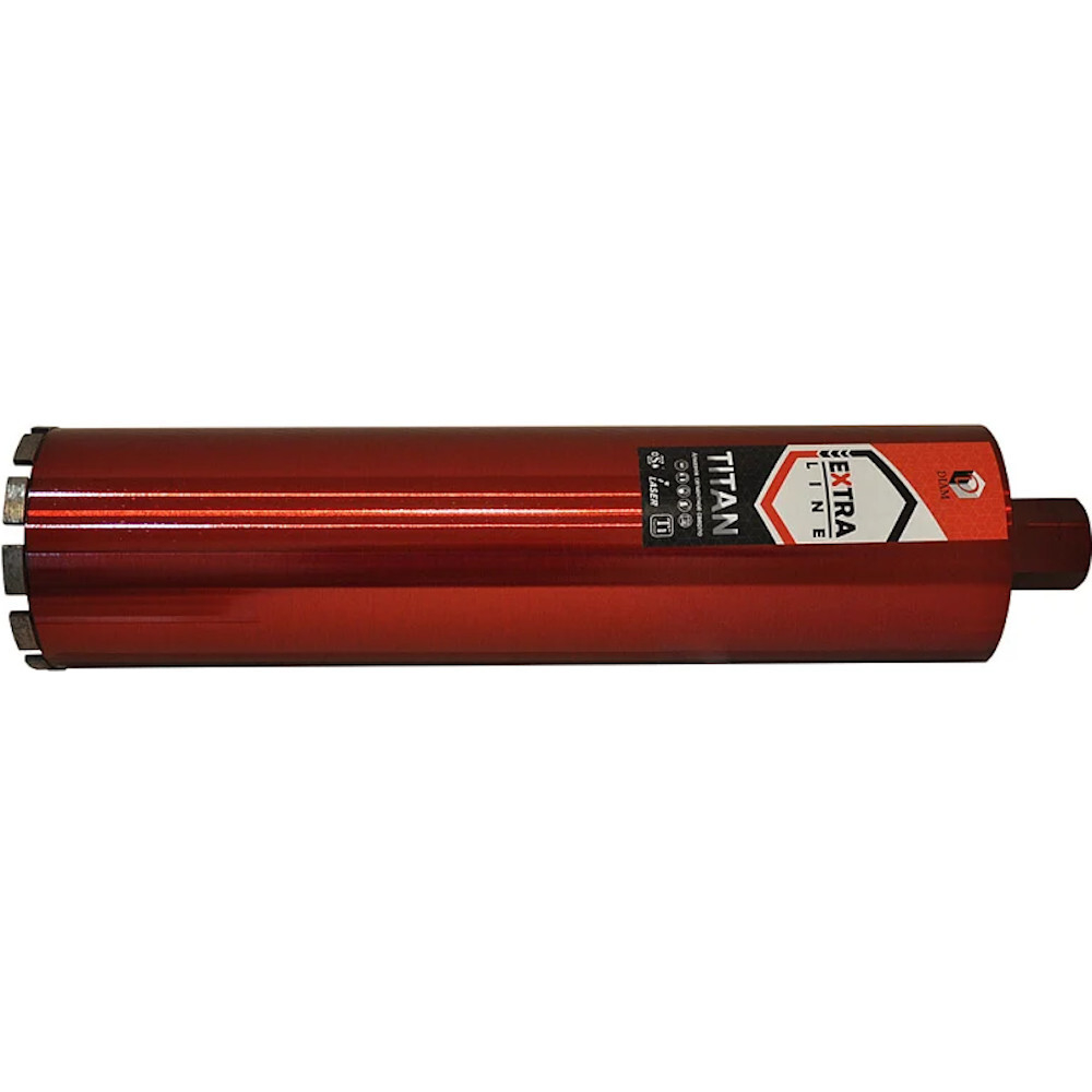 Коронка алмазная DIAM 72x450х6x1 1/4UNC Extra Line Titan железобетон