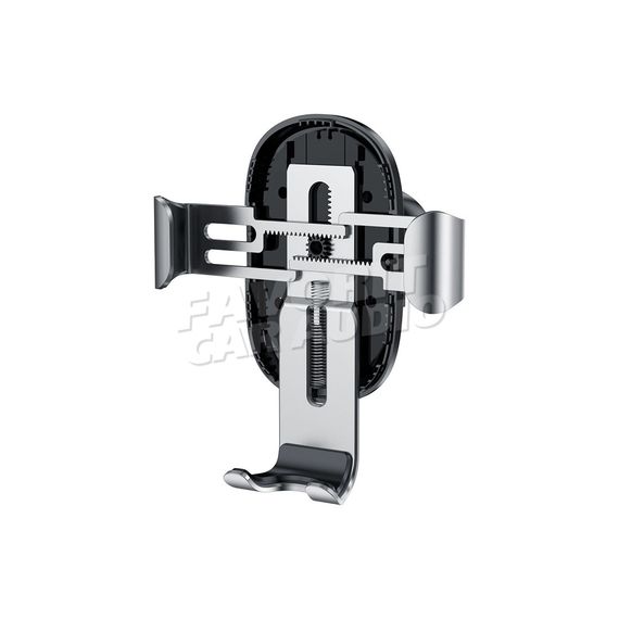 Держатель Baseus WXYL-B09 металл воздуховод бесп. зарядка QI серебряный