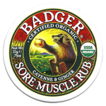 Badger, Sore Muscle Rub, мазь от боли в мышцах с кайенским перцем и имбирем, 21 г (0,75 унции)